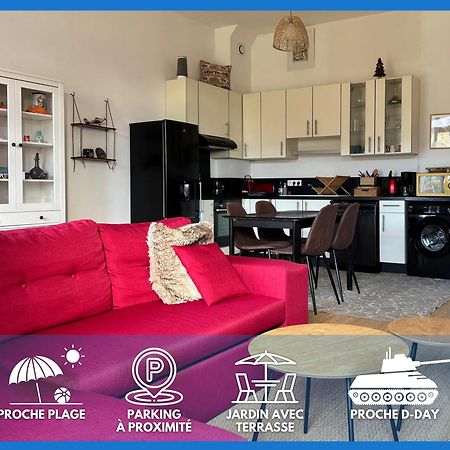 Les Douves Duplex 5 Personnes Lumineux Avec Jardin Et Terrasse Amenagee , Vue Sur Chateau A 5Mn De La Mer, Proche Omaha Beach Et Bayeux Commes Esterno foto