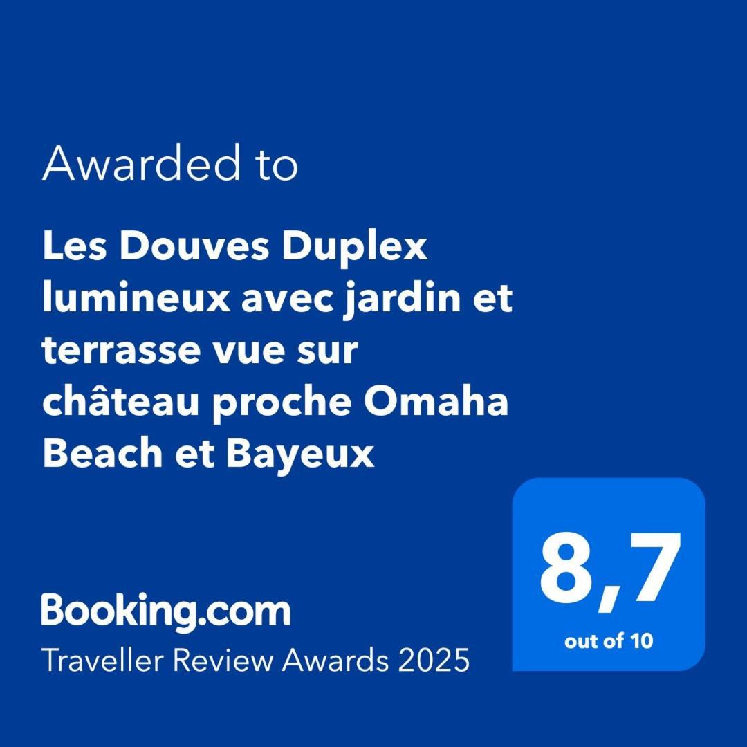 Les Douves Duplex 5 Personnes Lumineux Avec Jardin Et Terrasse Amenagee , Vue Sur Chateau A 5Mn De La Mer, Proche Omaha Beach Et Bayeux Commes Esterno foto